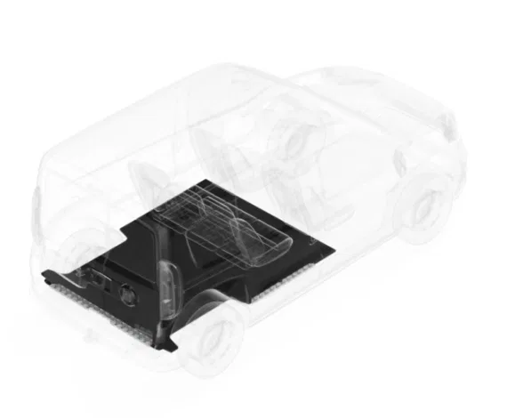 672-112-4442 – LEGEND FLEET Cargo Area Liner, Black Direct Fit Flat Edges Phenolic Resin Textured Top And Bottom Coat...